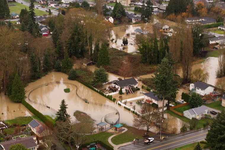 Atmospheric river brings rain and flooding to the Pacific Northwest