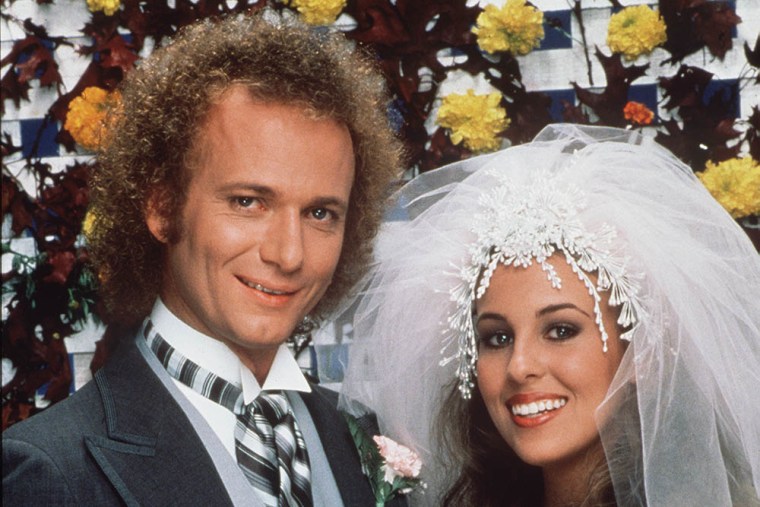 Luke and Laura, played by Anthony Geary and Genie Francis, are married on "General Hospital" in 1981.