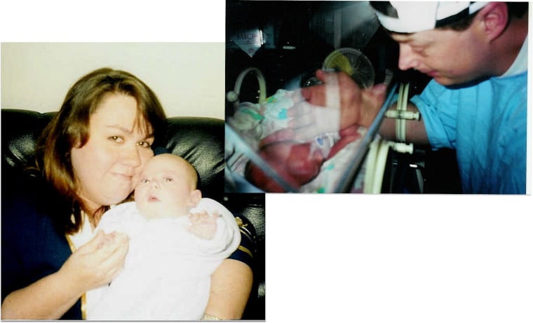 Kaye and Russell Maze became first-time parents with the birth of their only child, Alex.