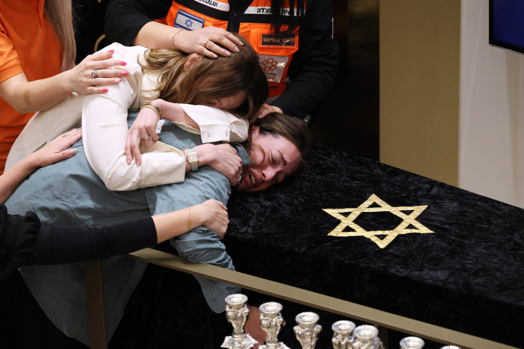 Funeral Of Rabbi Eli Schlanger Who Was Killed In Bondi Shooting