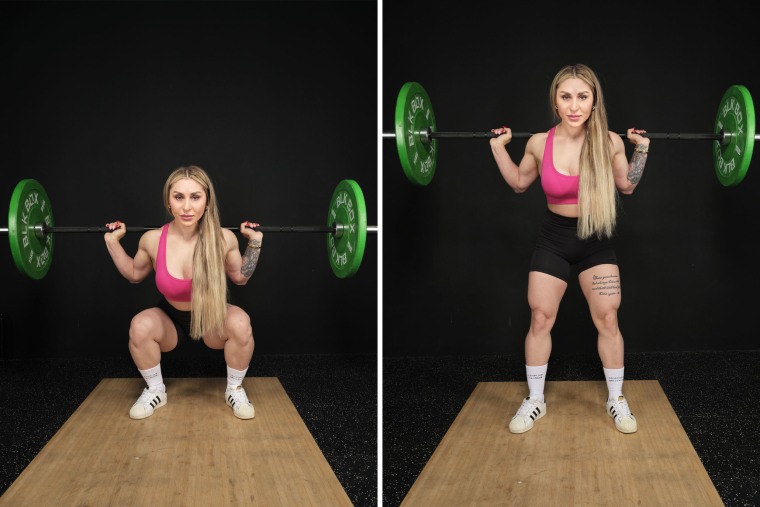 Bodybuilder Roya Karimi in London earlier this month.