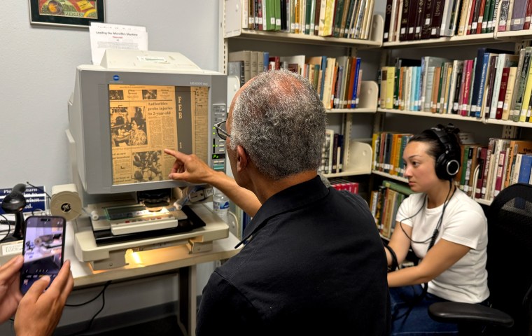 Holt examines news archives on the Roberson case.