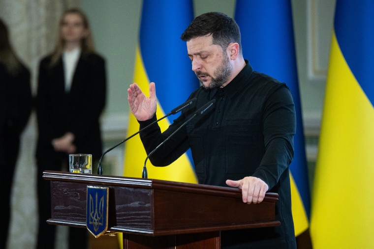 Ukrainian President Zelenskyy attends Diplomatic Service Day event