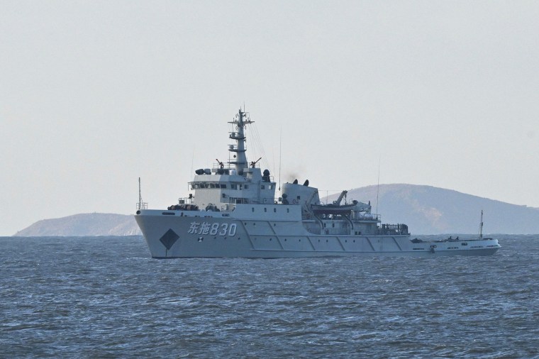 Image: TOPSHOT-CHINA-TAIWAN-DEFENCE-DRILLS