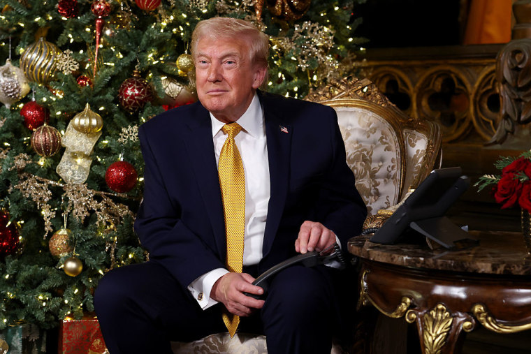 El presidente, Donald Trump, en Mar-a-lago, Florida, el 24 de diciembre de 2025.