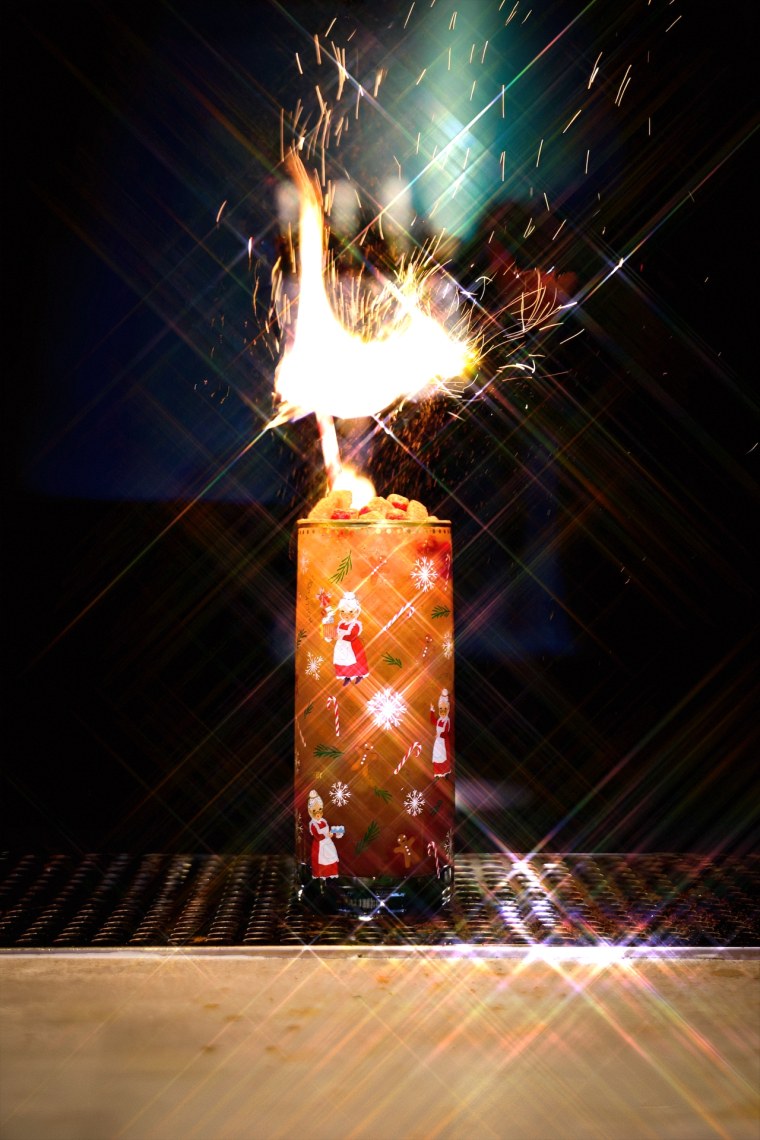 The Claus and Effect at Cheers from the Shelf pop-up bar.