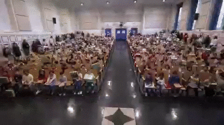 The kids show off their presents.