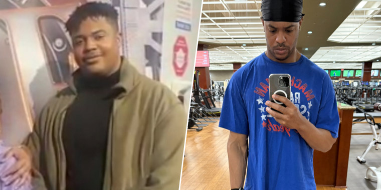 Zamor, 30, lost 100 pounds in a year but cutting out junk food, intermittent fasting and creating a consistent workout routine.