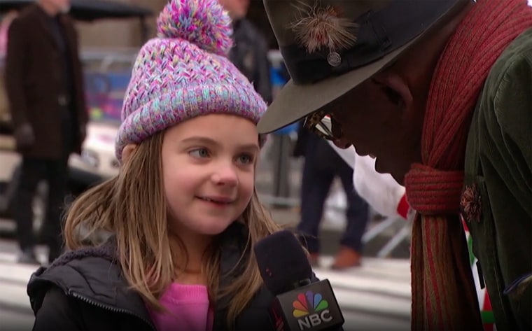 Elliott's honest comment made her a star at the Thanksgiving Day Parade.