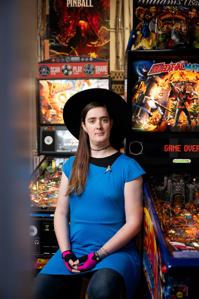 Samantha Bacon, 35, said she doesn't know how she'll move forward in pinball. "I'm still grieving," she said.