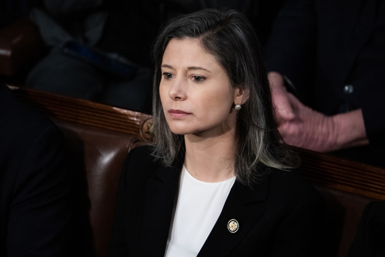 Rep. Maggie Goodlander, D-N.H., attends the electoral college vote count during a joint session of Congress in the House chamber on January 6, 2025.