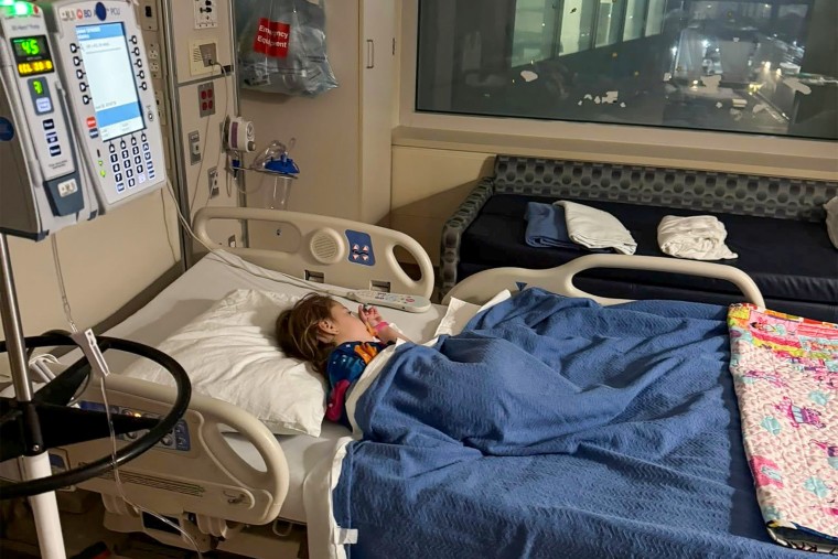 Three-year-old Naya Kessler is currently hospitalized with the flu.