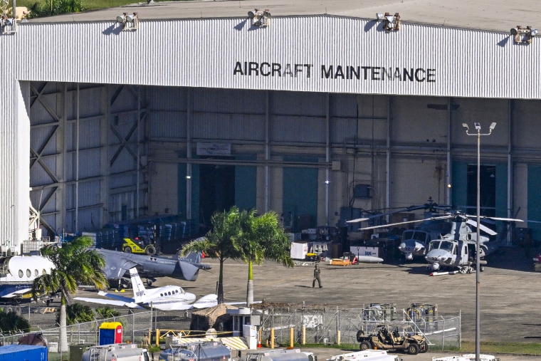 Image: U.S. Military working at José Aponte de la Torre Airport