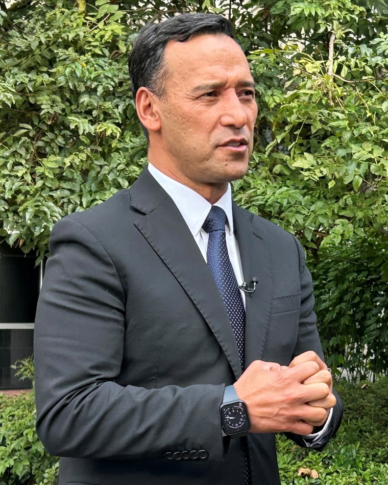 Pedro Sanchez during an interview with NBC News.