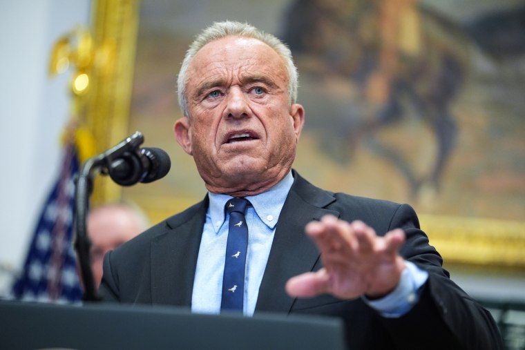 Robert F. Kennedy speaks at a podium