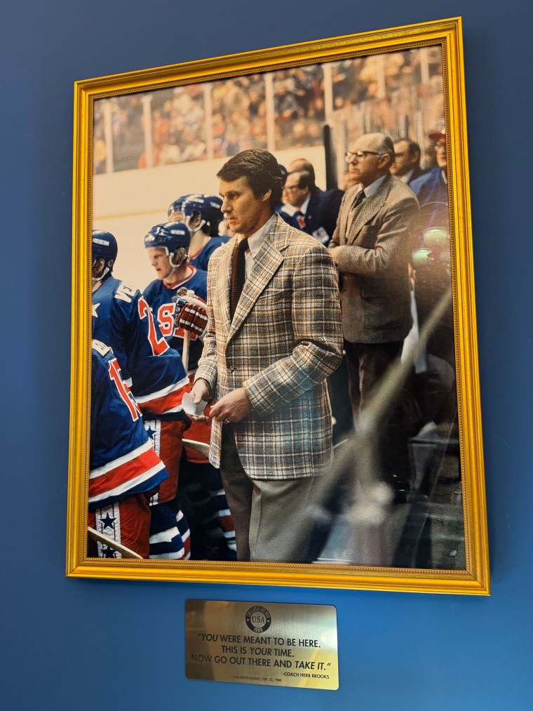 House Majority Whip Tom Emmer takes inspiration from this quote from Team USA Coach Herb Brooks, which hangs prominently in his office.