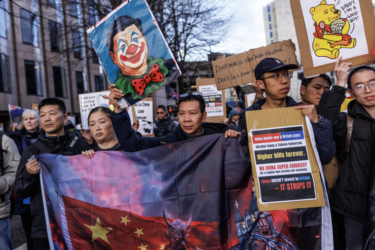 Image: Kemi Badenoch Attends A Protest Against The Proposed Chinese "Super-Embassy" In Central London