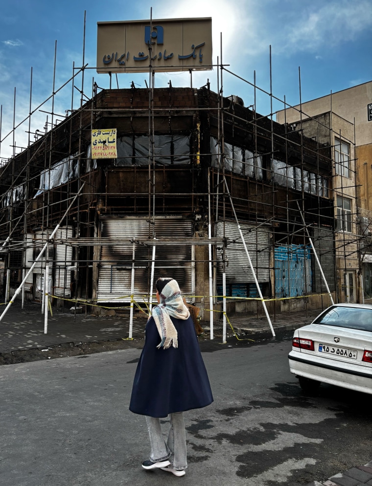 Images from Tehran reveal the fallout from widespread protests in the Iranian capital 