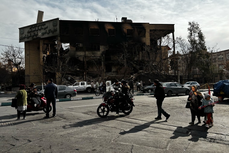 Images from Tehran reveal the fallout from widespread protests in the Iranian capital 
