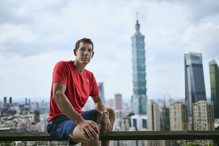 Alex Honnold in Taipei, Taiwan.