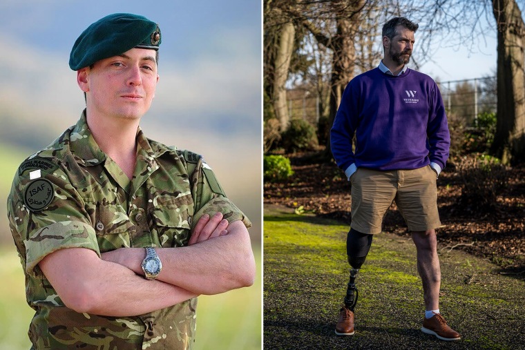 Lance Cpl. Cassidy Little in 2011, left, and now.