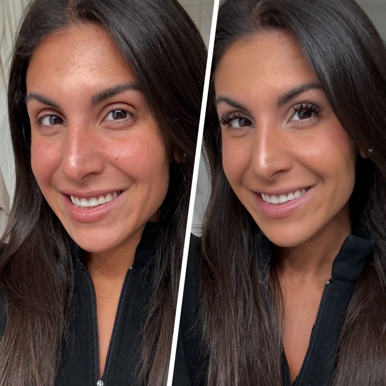 Producer Alexa Arent after using the Laura Geller The Baked Starter Kit