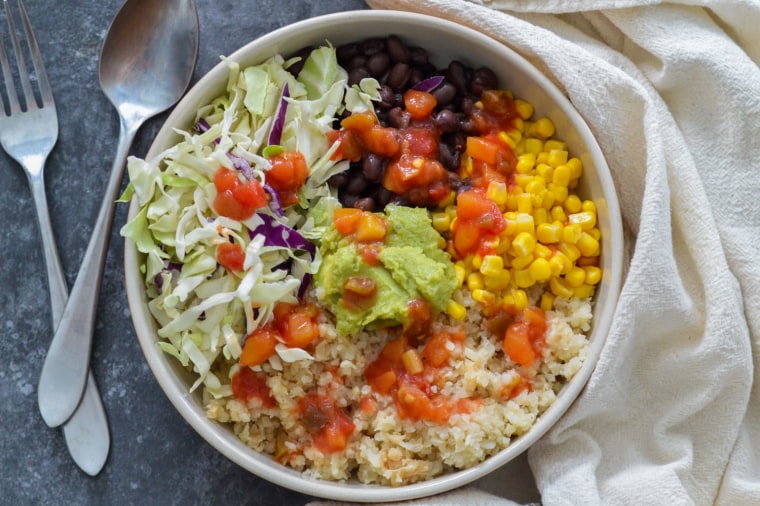 Cauliflower Rice Burrito Bowl