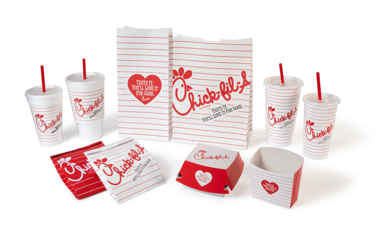 Chick-fil-A's retro packaging.