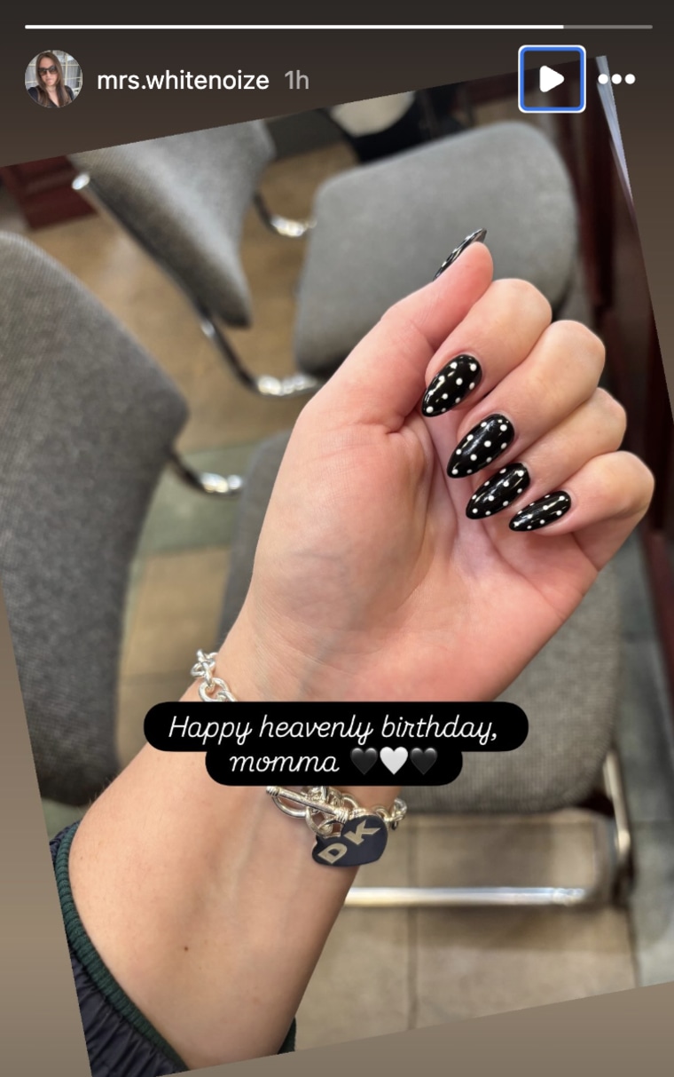 Dexter Keaton shares his mom-inspired nails and bracelet.