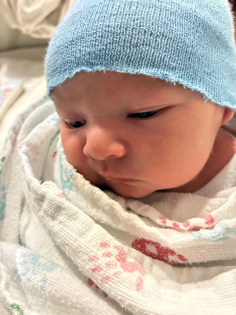 A baby was born on Christmas to a woman who didn't know she was pregnant.