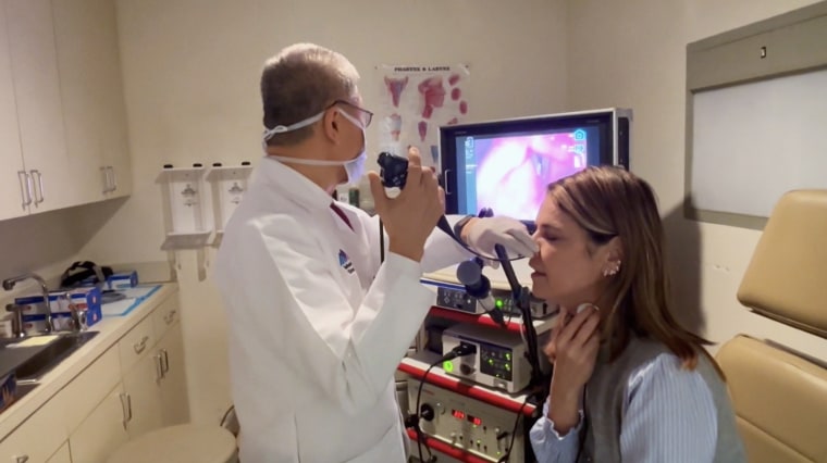 Dr. Woo checks Savannah's vocal cords, and she tries her new voice for the first time.