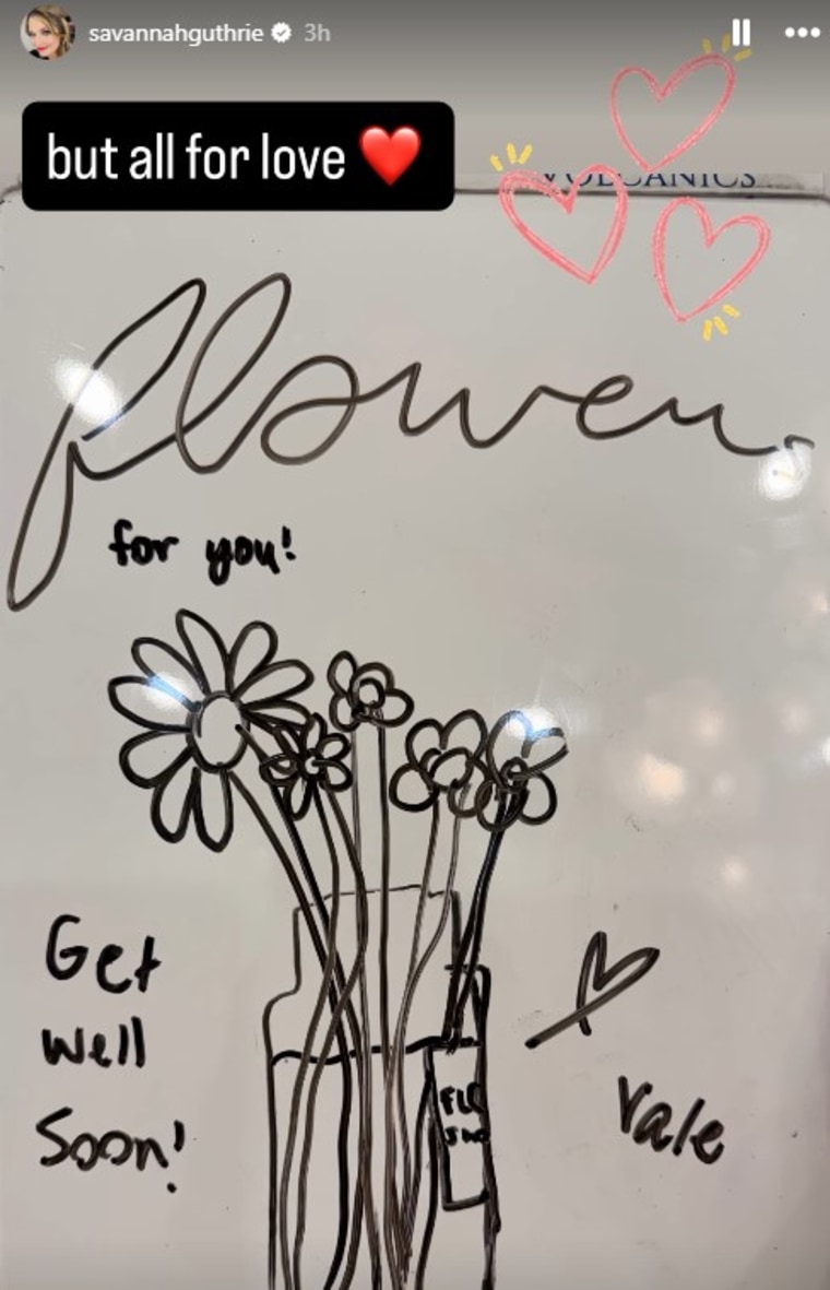 Vale drew a bouquet of flowers in a vase
