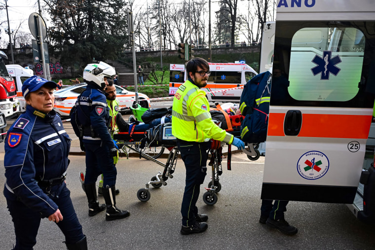 Image: ITALY-TRANSPORT-ACCIDENT