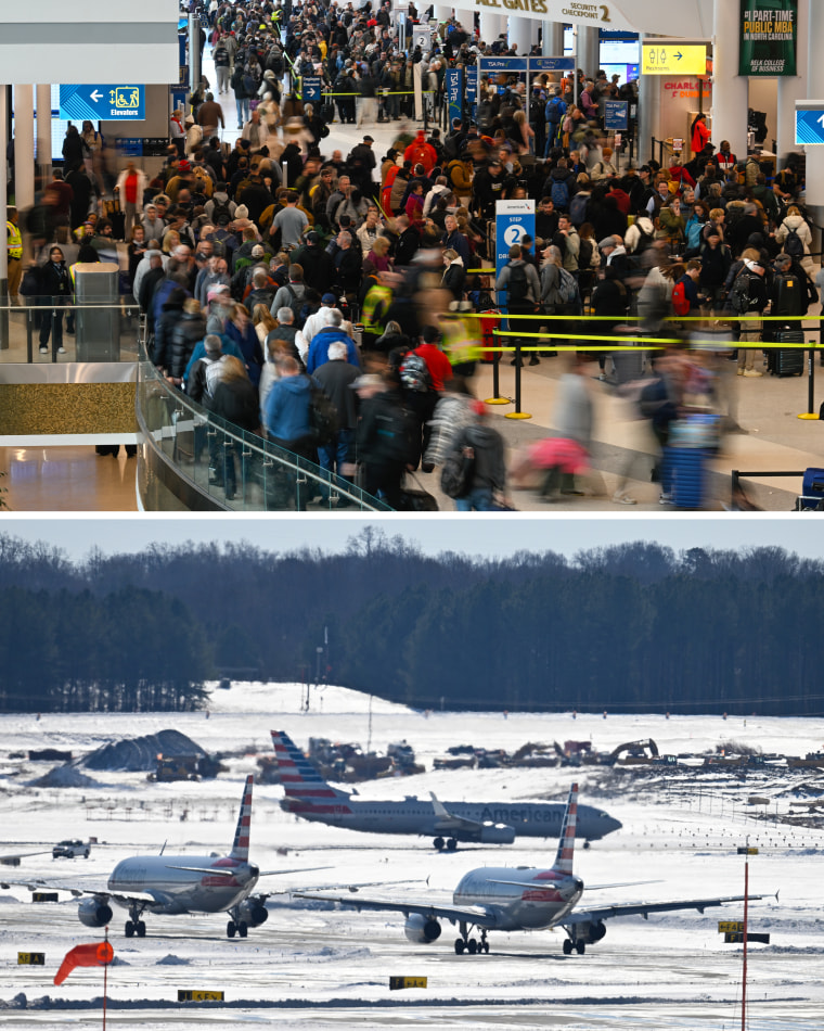 Charlotte Douglas International Airport in North Carolina on Saturday.