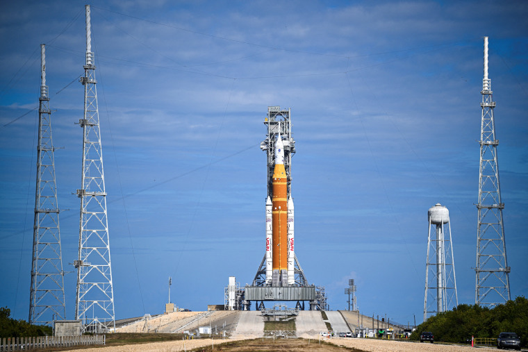 the Space Launch System rocket and the Orion spacecraft for Artemis