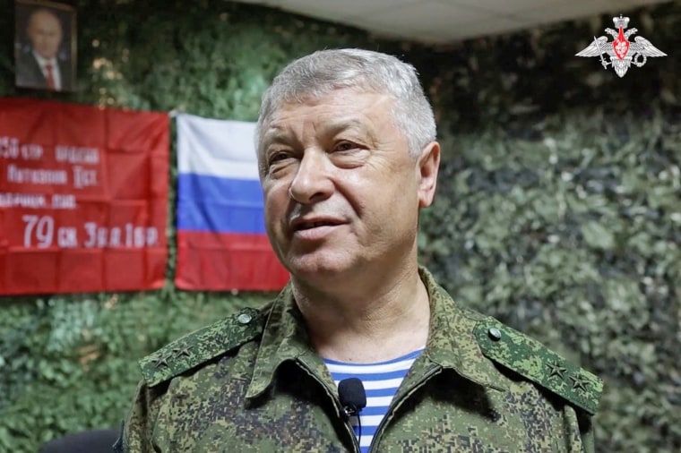 FILE PHOTO: Russian Lieutenant General Vladimir Alexeyev speaks at an unknown location