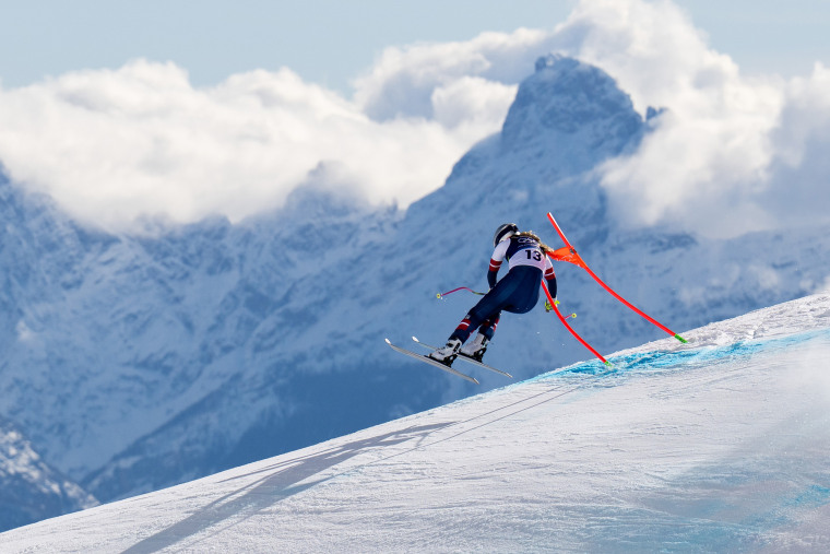 Lindsey Vonn tras su caída en Cortina d'Ampezzo