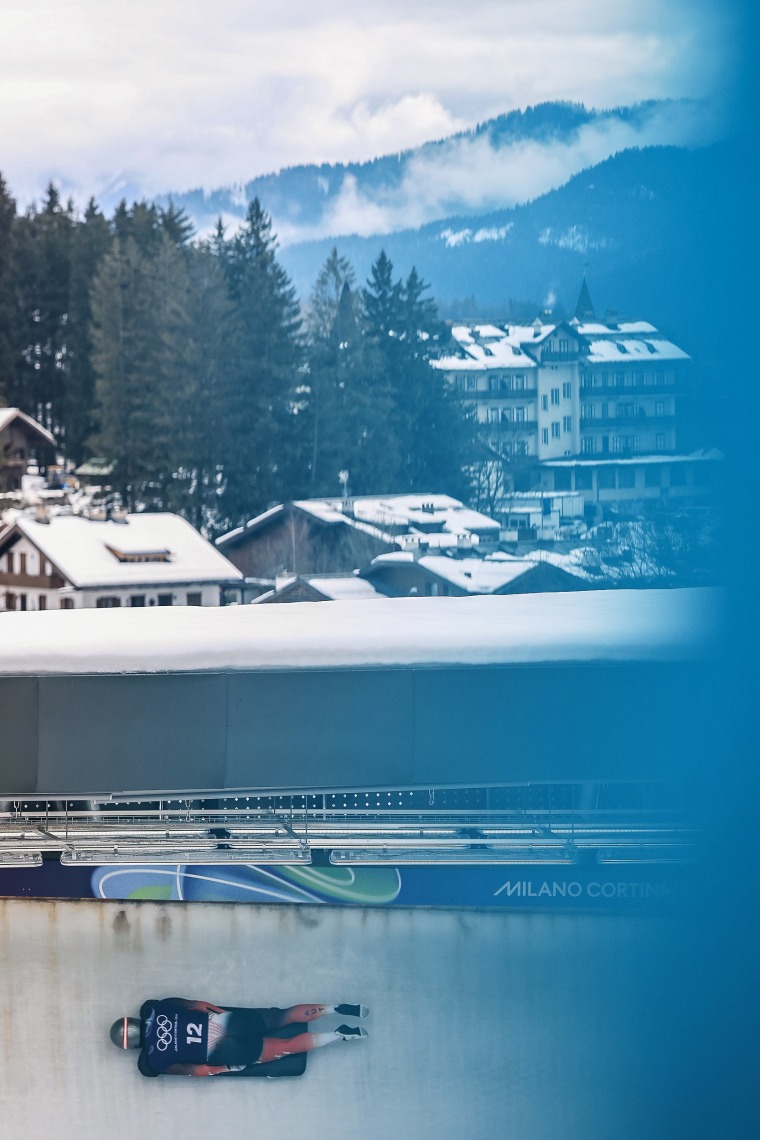 Image: Skeleton Training - Milano Cortina 2026 Winter Olympics: Day 5