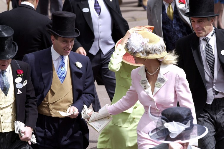 Prince Andrew And Jeffrey Epstein At Ascot