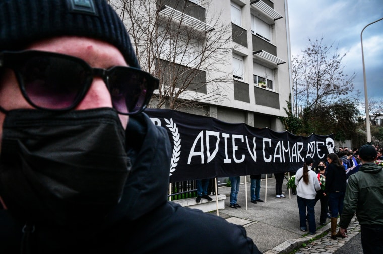 Image: FRANCE-POLITICS-INVESTIGATION-ASSAULT-DEMO