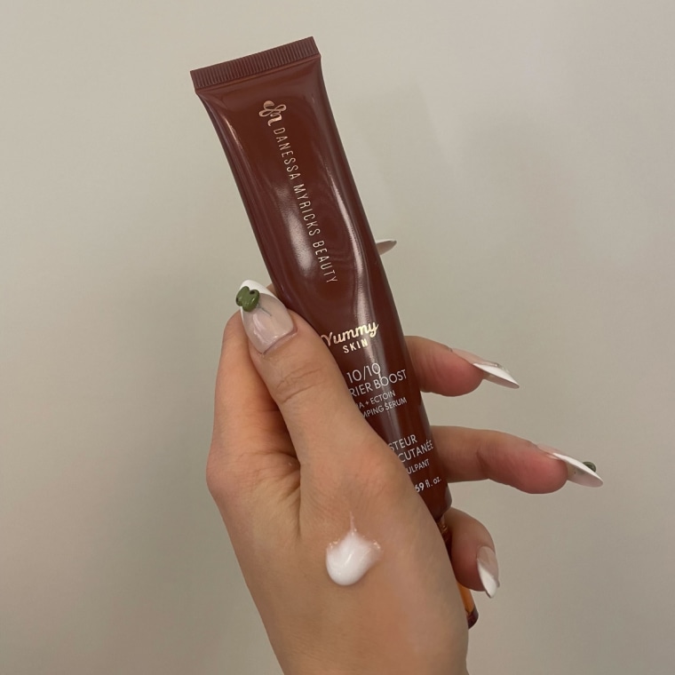 Editor Vivien Moon swatched the Danessa Myricks Beauty Yummy Skin 10/10 Barrier Boost Plumping Serum.