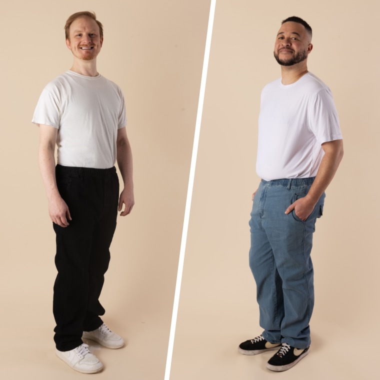 IDEALSANXUN Men’s Elastic Waist Jeans