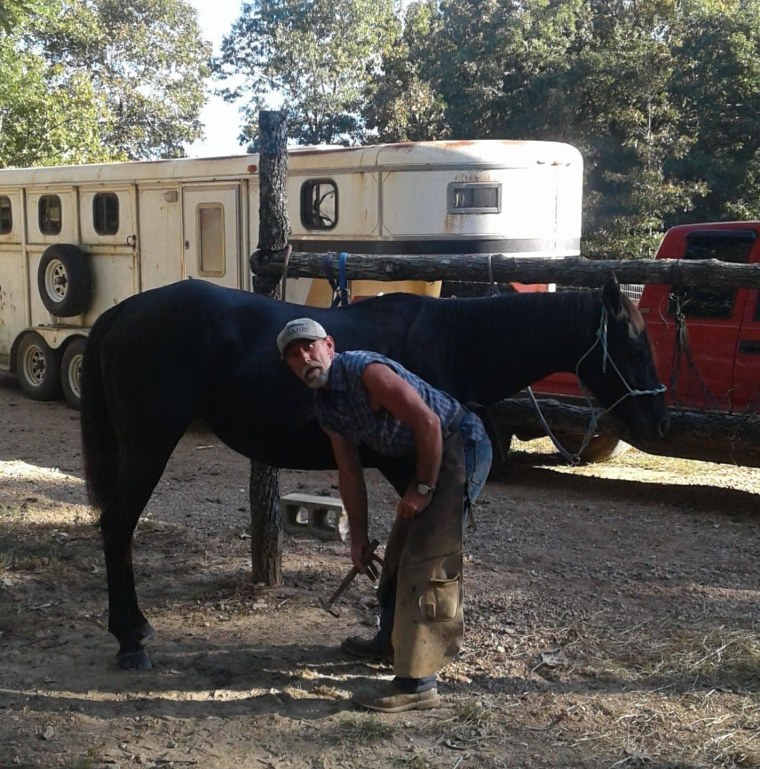 JP with Jennifer's horse