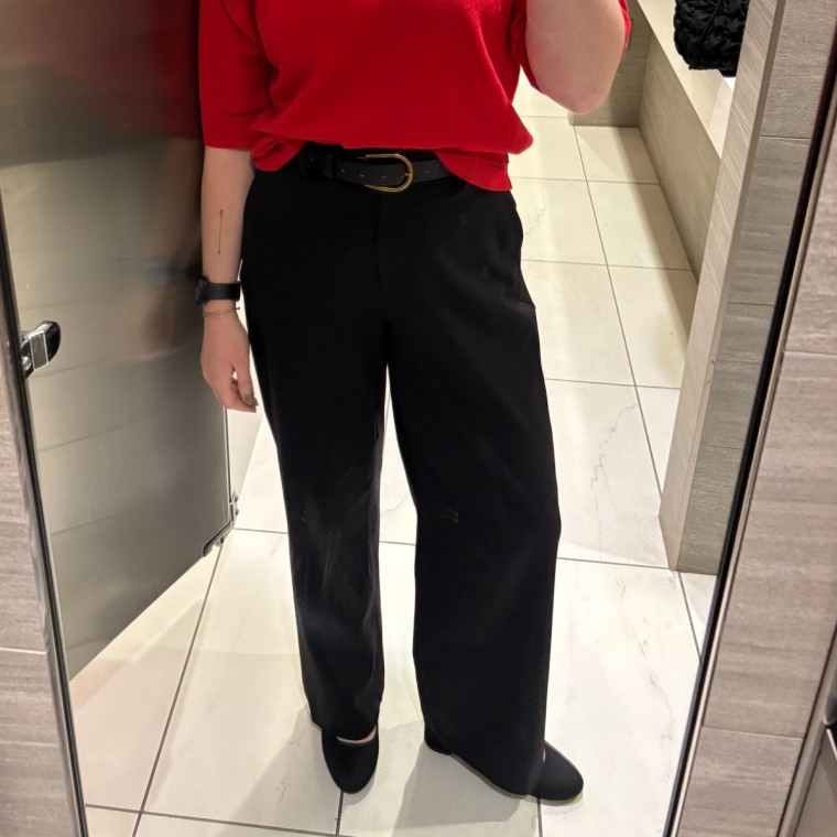 Malin dresses these trousers up and down by pairing different shirts and shoes with them, and appreciates that they’re machine-washable.