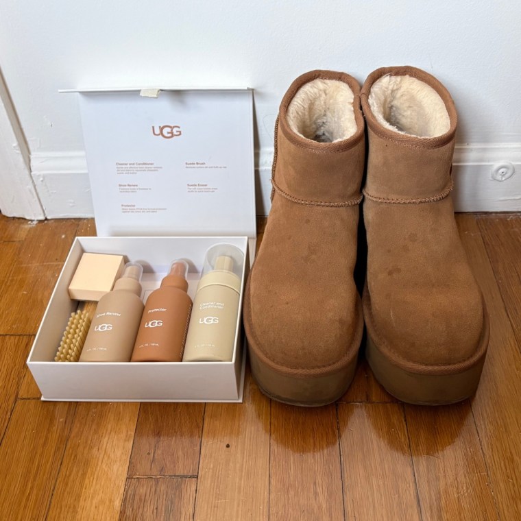 Ugg Care Kit Set before cleaning.