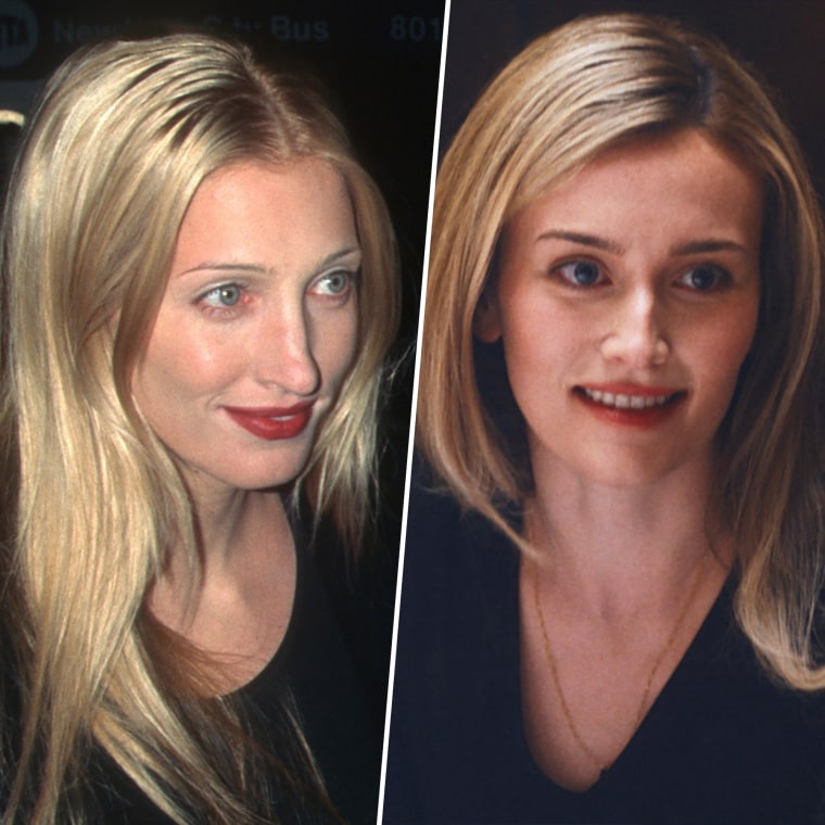 Imagem dividida: carolyn bessette / sarah pidgeon