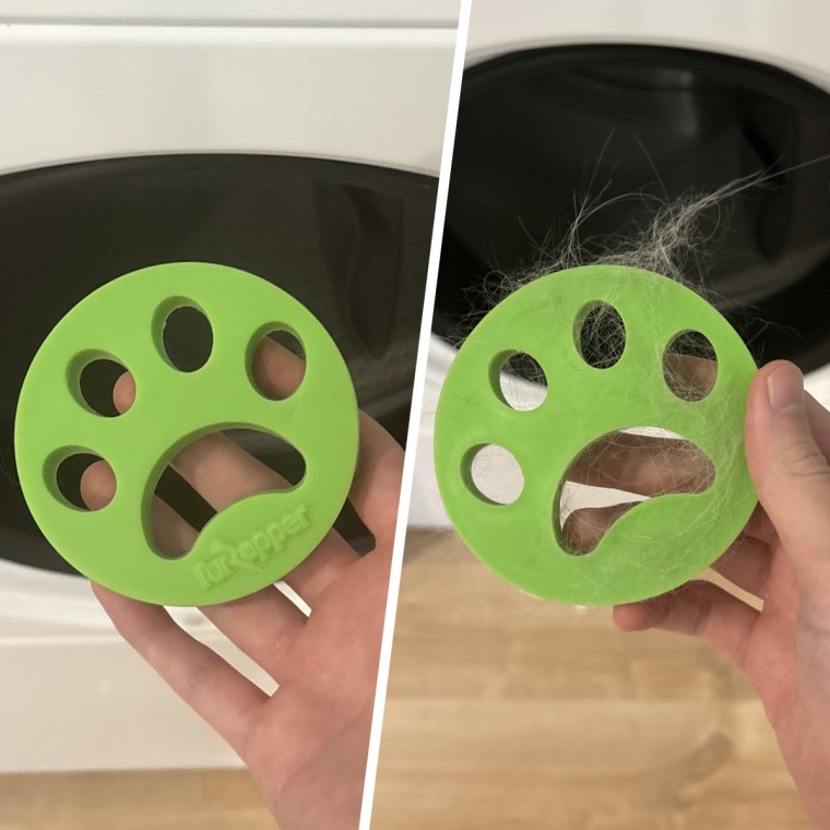 Shop TODAY contributor Janelle Lam's FurZapper attracts pet hair so her laundry comes out fur-free.