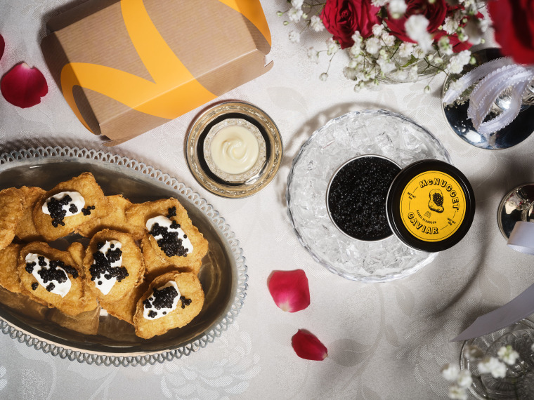 McDonald's is offering its McNugget Caviar free for Valentine's Day.