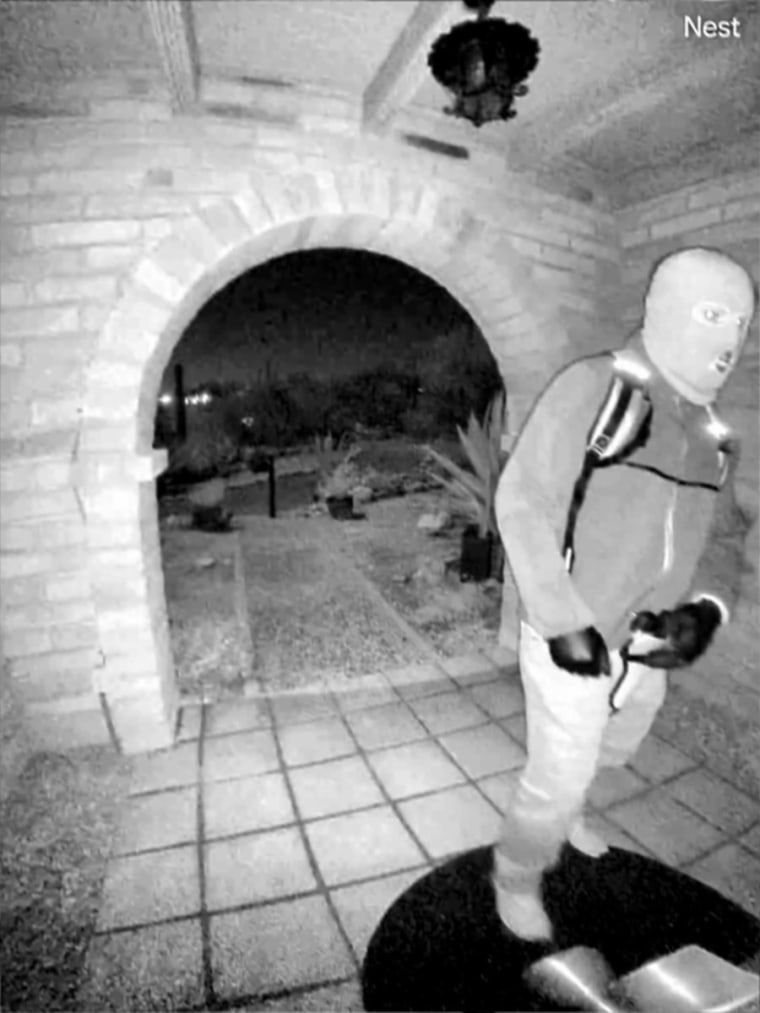 A masked and armed figure was captured on Nancy Guthrie's doorbell camera in images released by the FBI after she went missing.