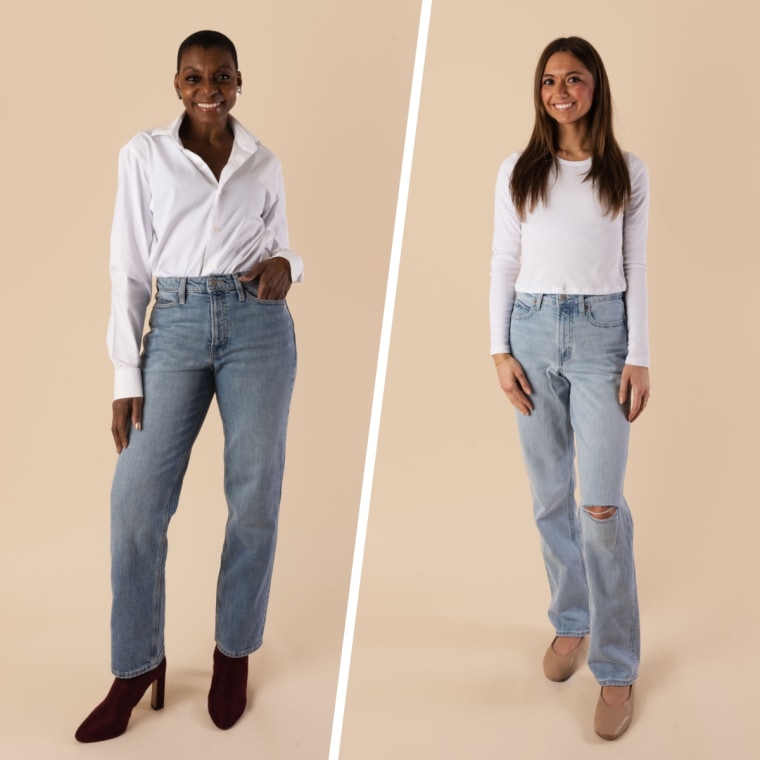 Old Navy Extra High-Waisted Straight Jeans